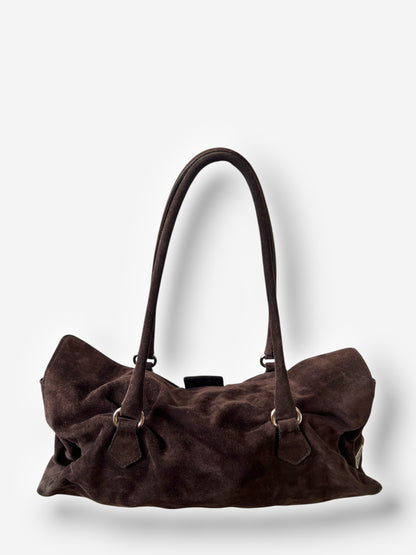 Prada Suede Camoscio Easy Shoulder Bag, 2000s