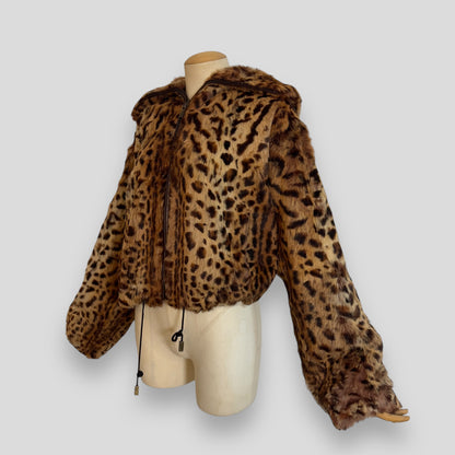 Dior 2004 Leopard fur coat