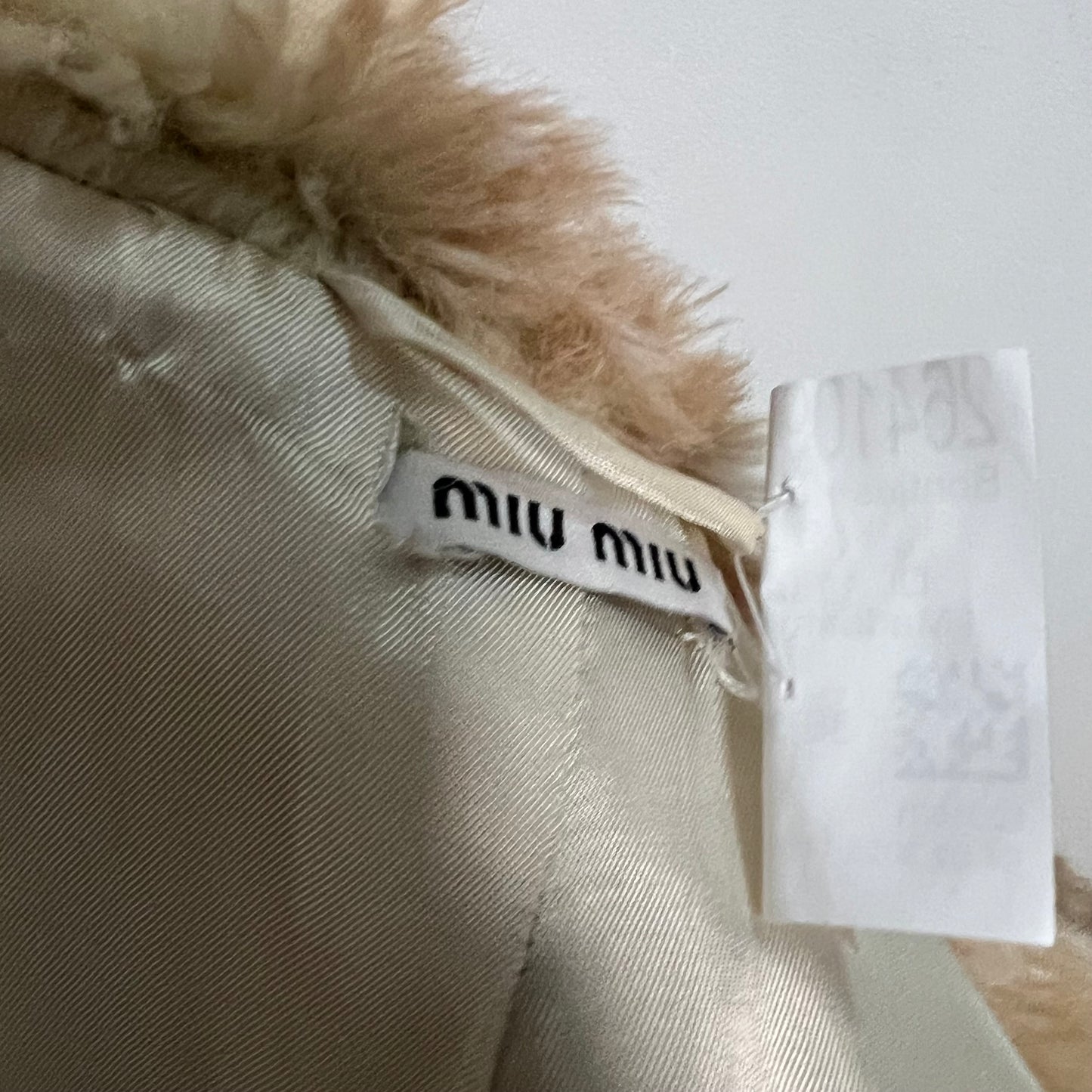 Miu Miu faux fur deer coat