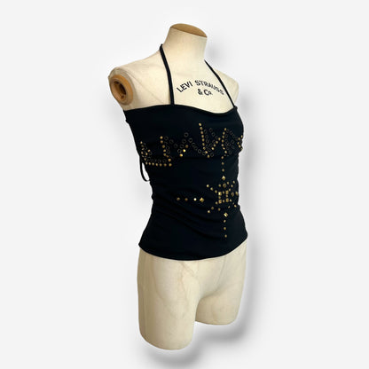 D&G Studded Lace-Up Halter Top – Spring/Summer 2003