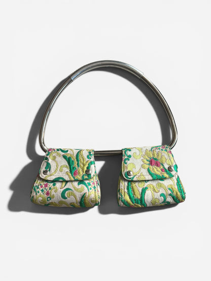 Prada Double Pocket Satin Handle Bag, Spring Summer 2003 Runway