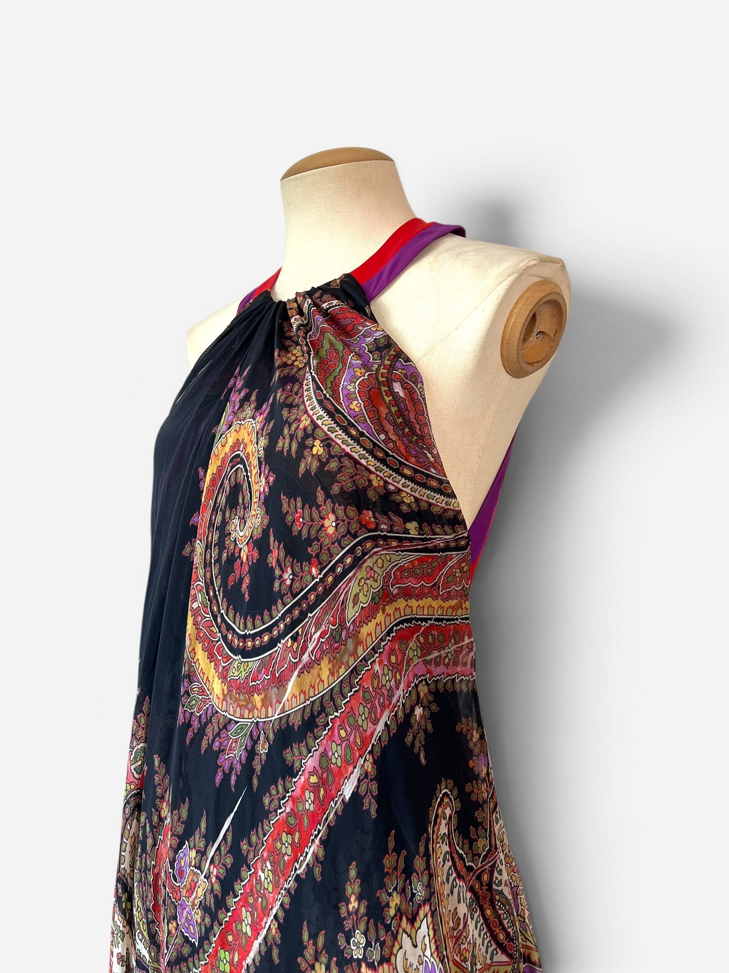 Gucci Halter Bandana Print Silk Gown, Spring Summer 2007