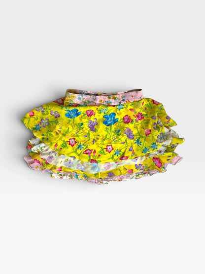 Gianni Versace 1993 S/S silk floral mini skirt