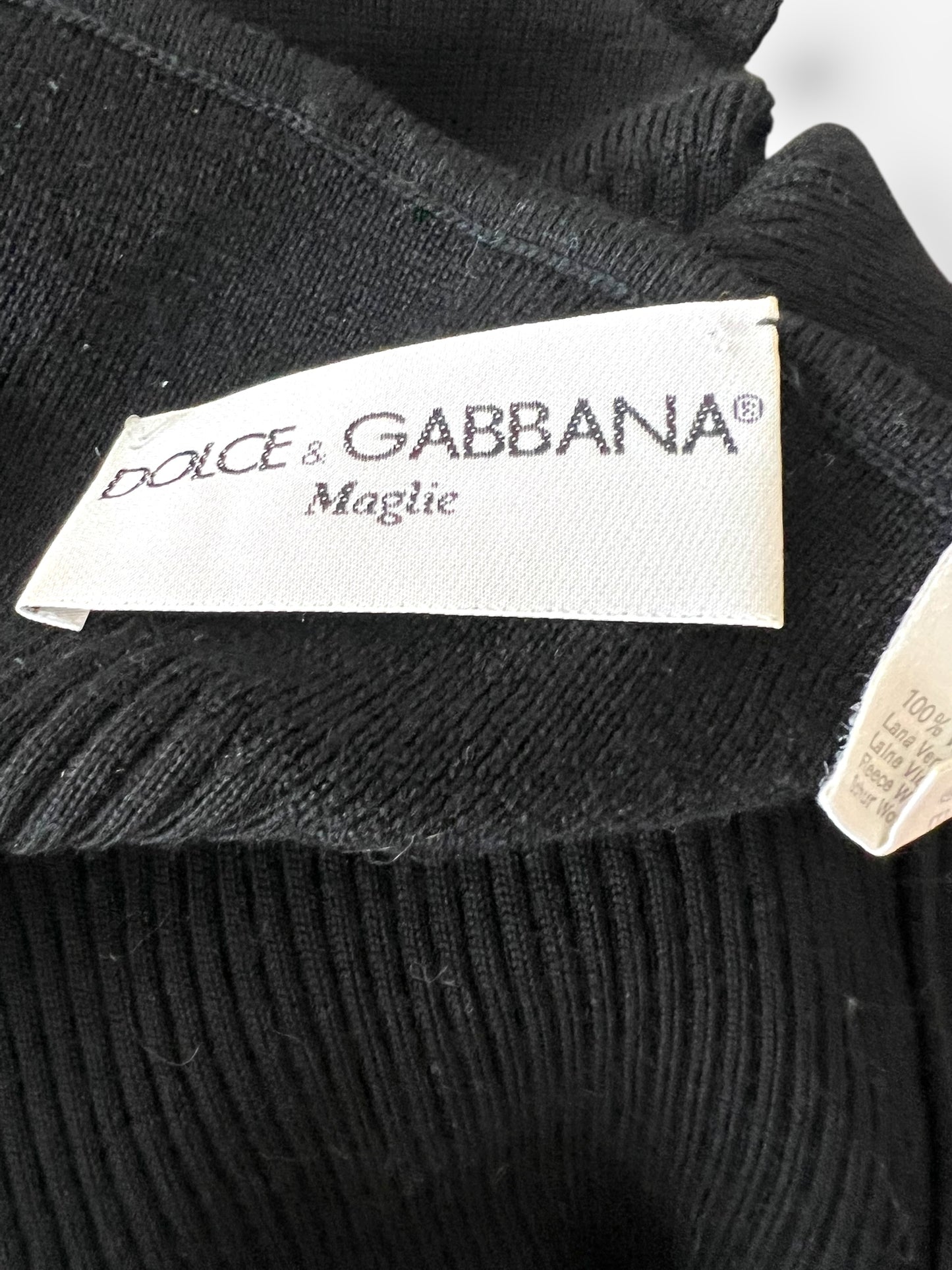 Dolce & Gabbana 1990s Knitted Top with Cross Pendant