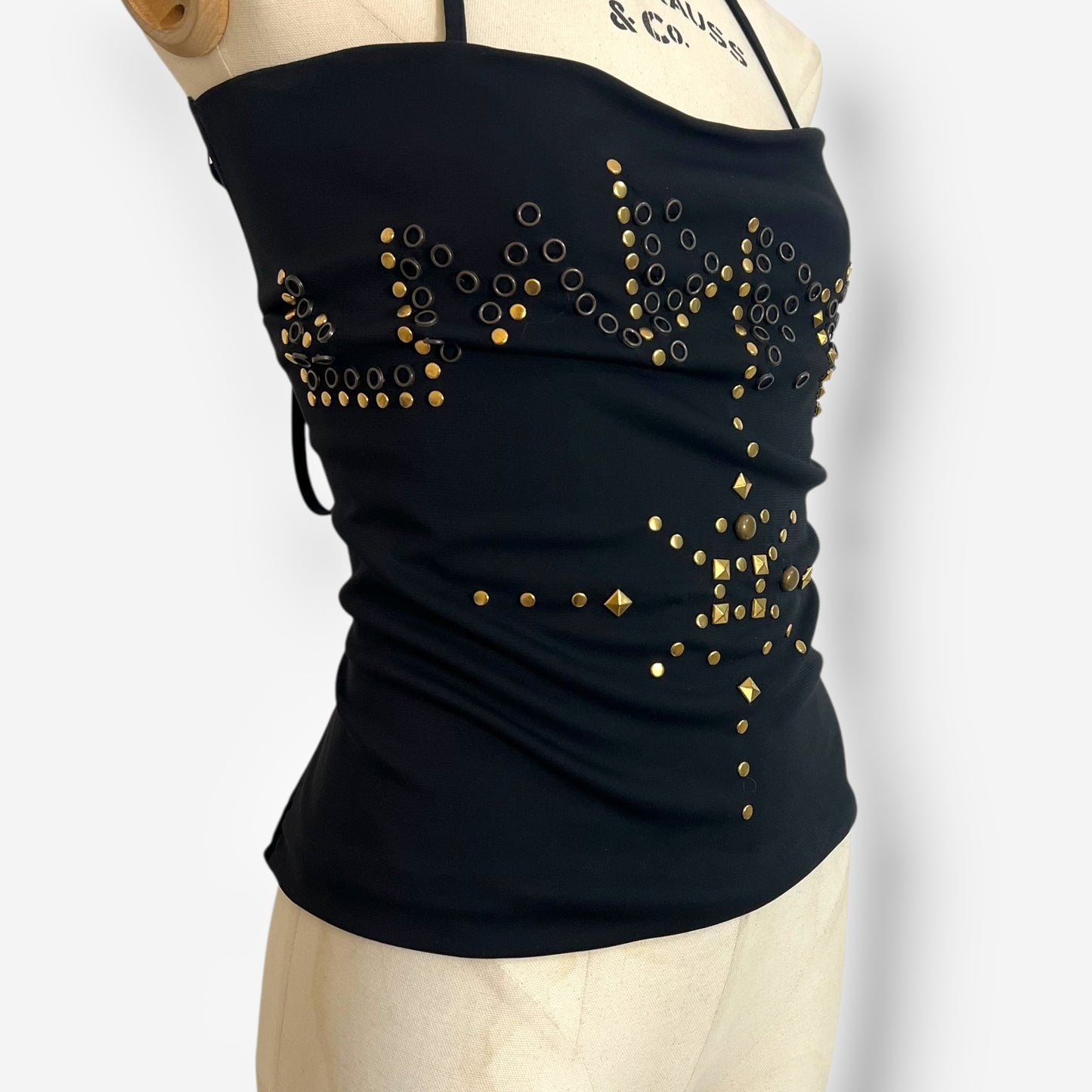 D&G Studded Lace-Up Halter Top – Spring/Summer 2003