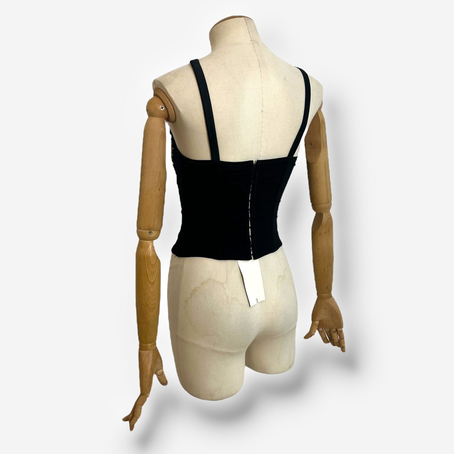 Gianni Versace, crystal bow corset top, early 2000s
