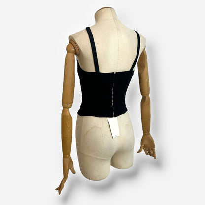 Gianni Versace, crystal bow corset top, early 2000s