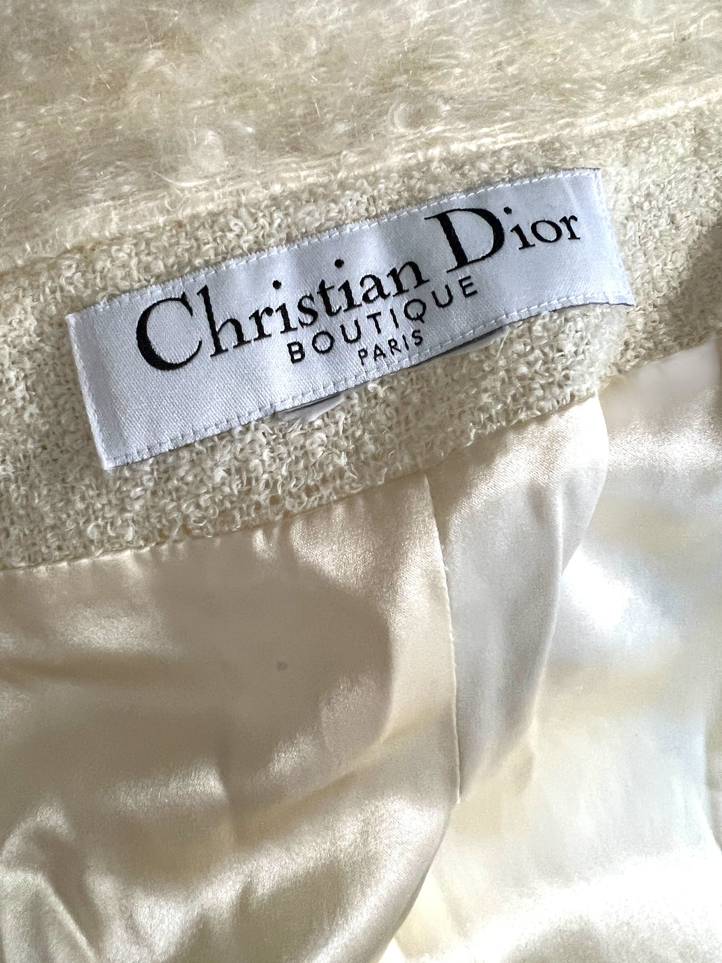 Dior by John Galliano 1999 Mohair and wool Fall Winter coat