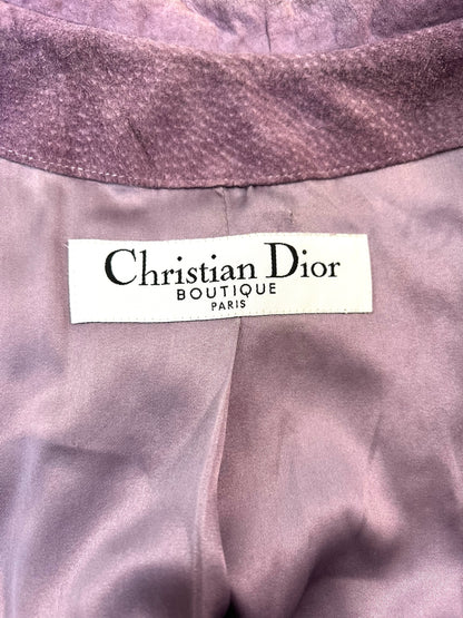 Christian Dior F/W 2003 Lilac Suede Biker Ensemble