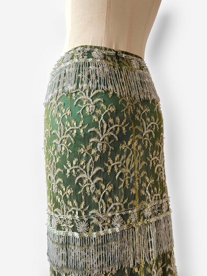 Dolce & Gabbana 1990s Couture Hand-Embroidered Skirt, Circa 1999