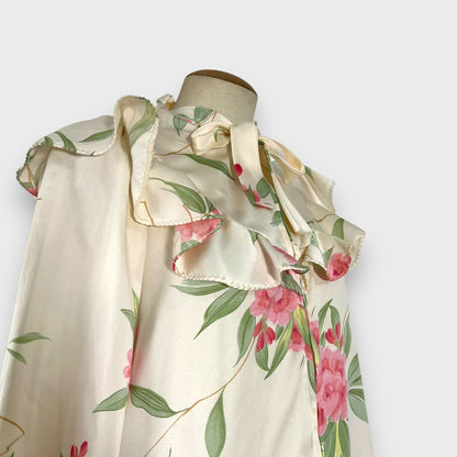 70’s Vintage Christian Dior for Neiman floral night gown