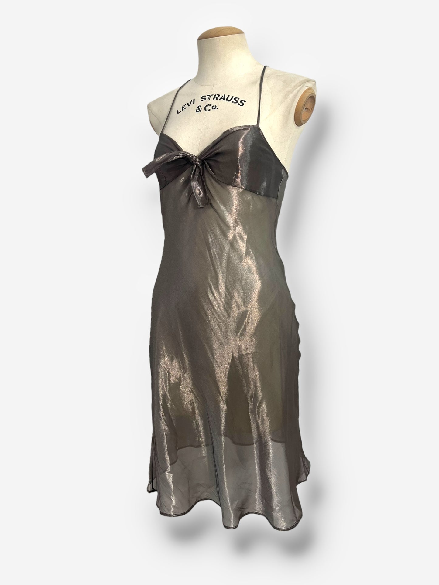 Christian Dior by John Galliano Sheer Silver Slip Dress – Spring/Summer 2003