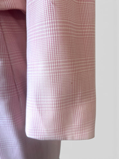 Gianni Versace Couture Pink Gingham Skirt Suit S/S 1995 runway