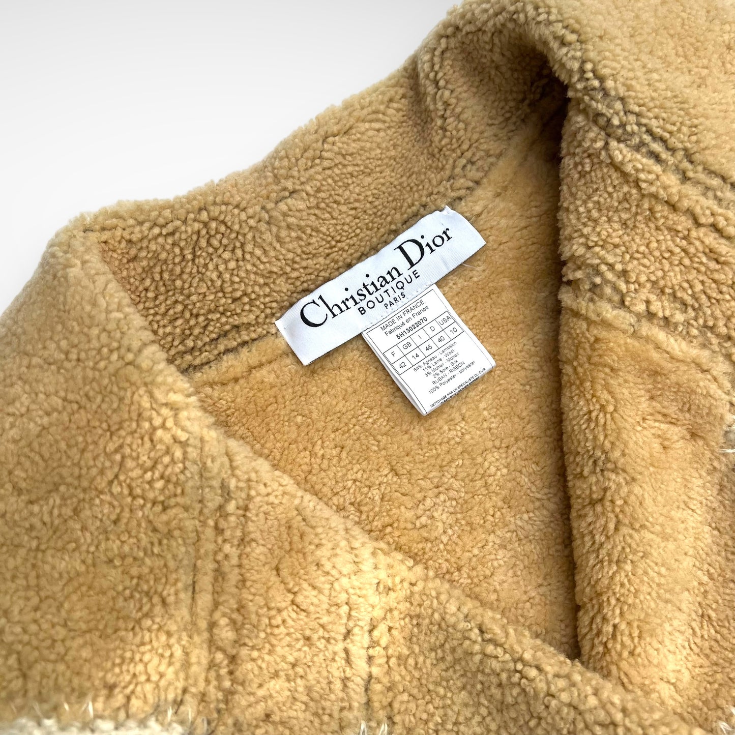 Christian Dior by John Galliano 2005fW shearling coat