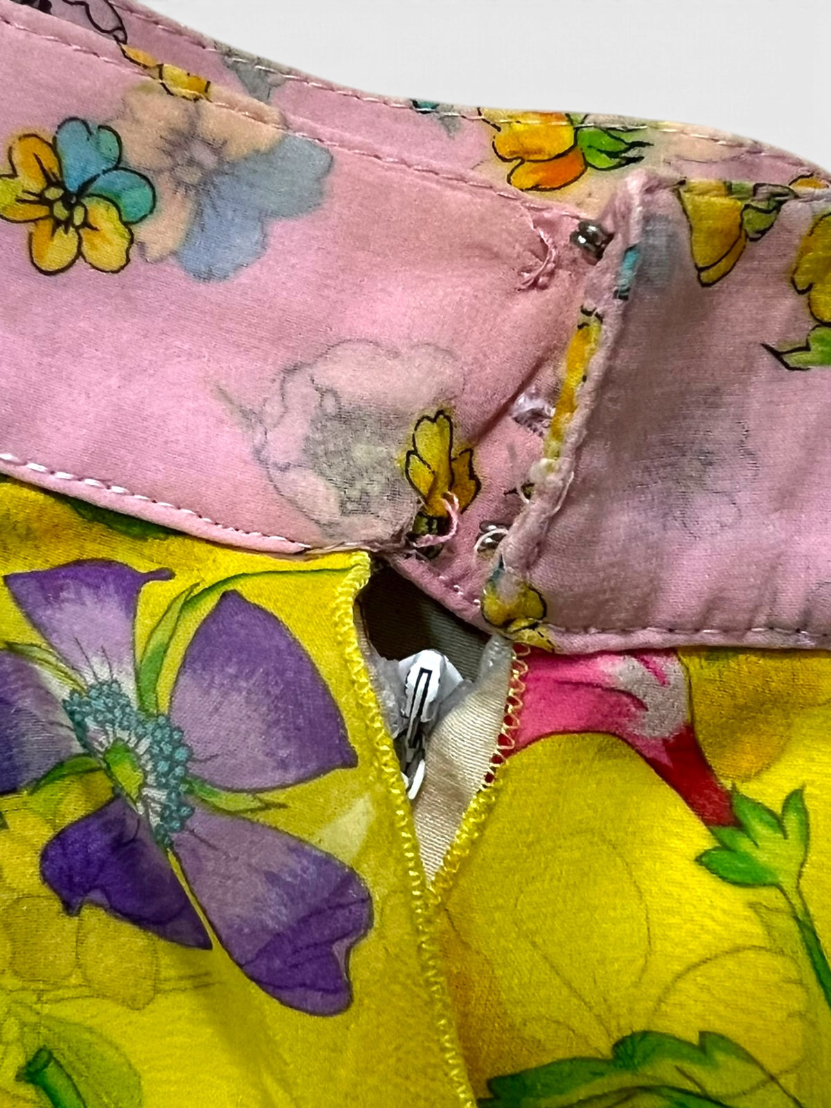 Gianni Versace 1993 S/S silk floral mini skirt