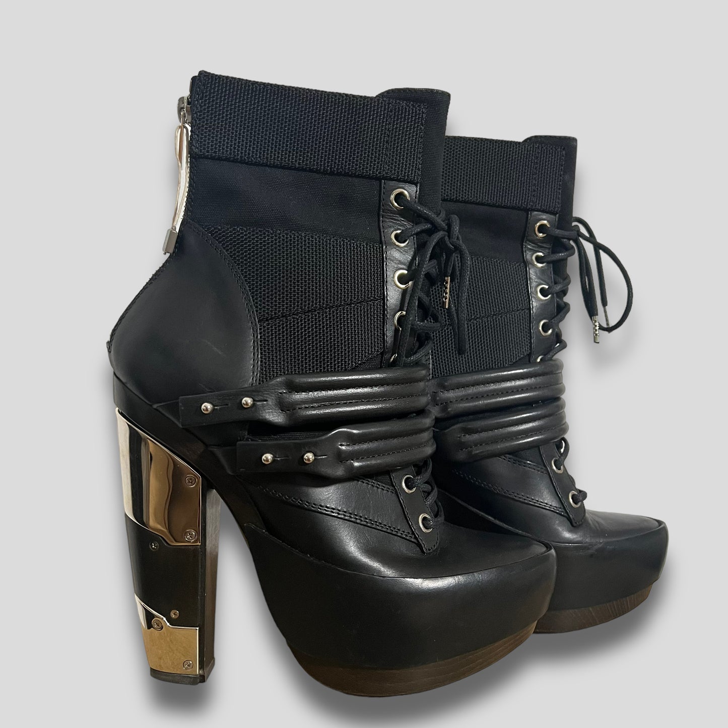 00’s Rodarte leather platform boots