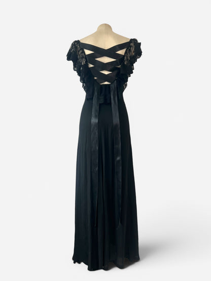 Valentino Lace Back Corset Evening Gown, circa Spring/Summer 2004