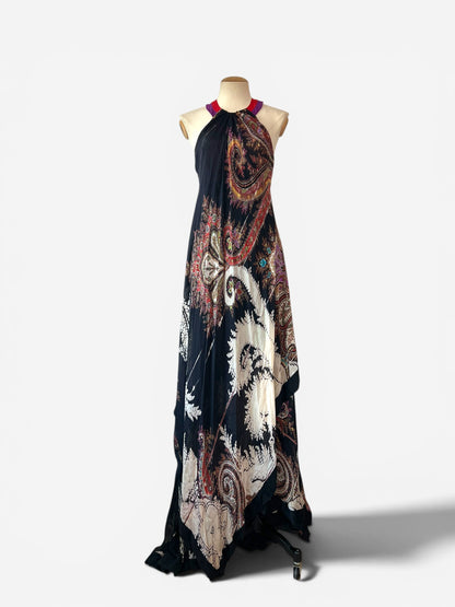 Gucci Halter Bandana Print Silk Gown, Spring Summer 2007