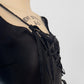 2002 Gucci silk lace up two piece