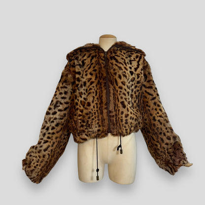 Dior 2004 Leopard fur coat