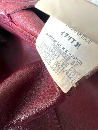 Tom Ford for Gucci Spring/Summer 1999 Maroon Leather Moto Jacket