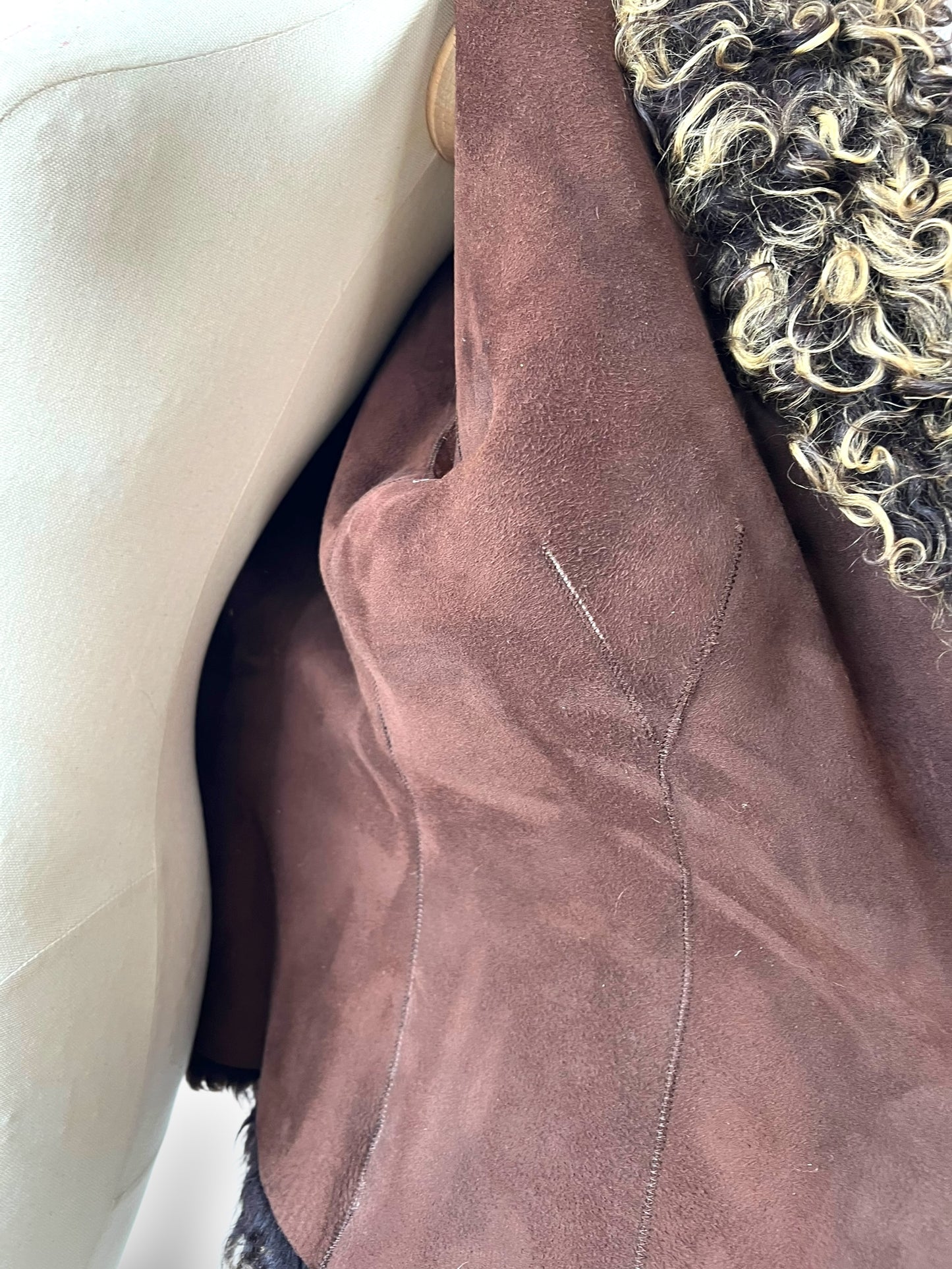 Roberto Cavalli Brown Mongolian Lamb Fur Jacket, Fall/Winter 1999