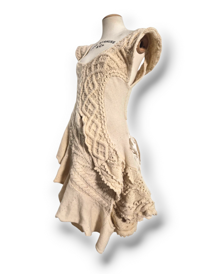 Comme des Garçons by Tao, hand crochet and knit wool dress, 2007