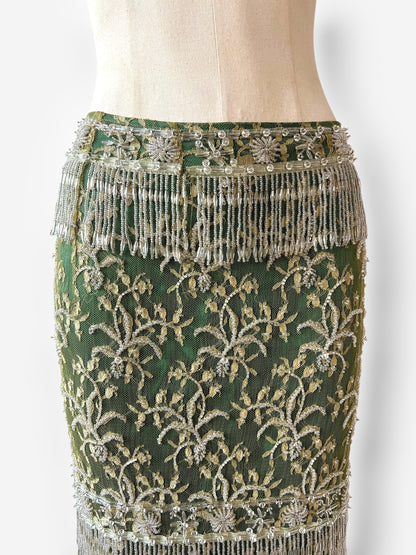 Dolce & Gabbana 1990s Couture Hand-Embroidered Skirt, Circa 1999