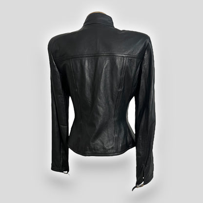 Gucci by Tom Ford, Black Lambskin Leather Jacket, 1997