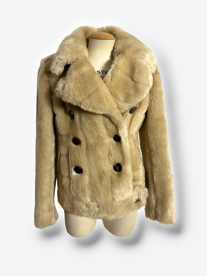 Gucci Faux Fur Double-Breasted Coat, runway Fall/Winter 1996
