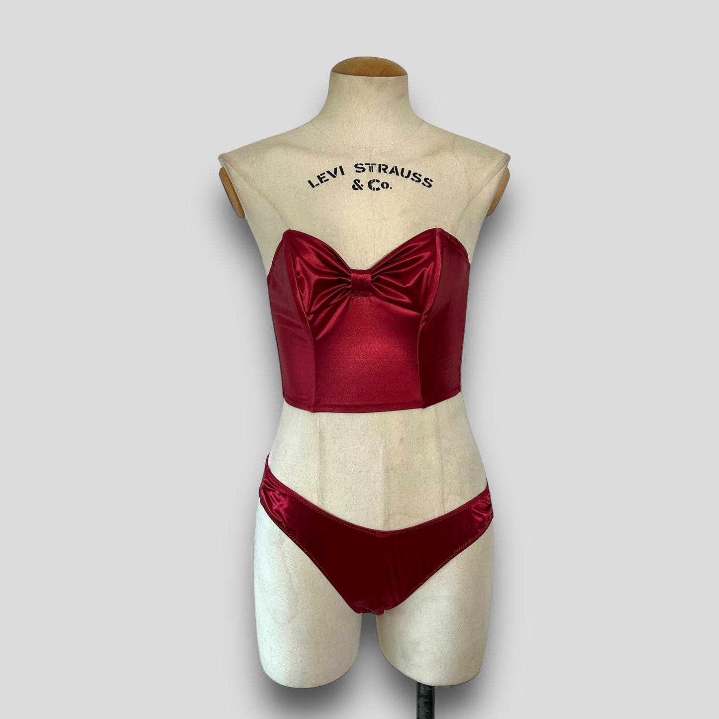 Dior vintage bow corset with bottoms