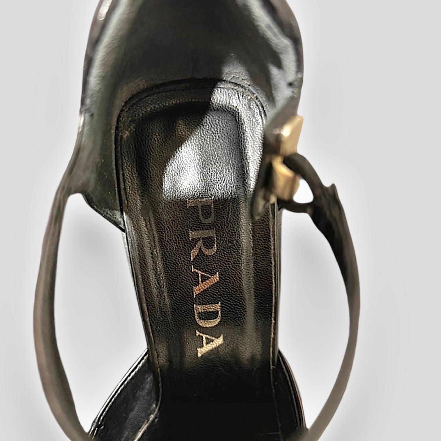 Prada, Mirrored Mary Jane Heels, 1999