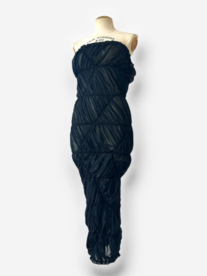 Comme des Garçons 2008 Ruched Elastic Dress