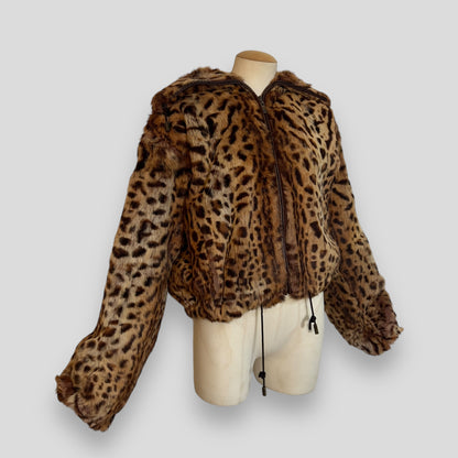 Dior 2004 Leopard fur coat