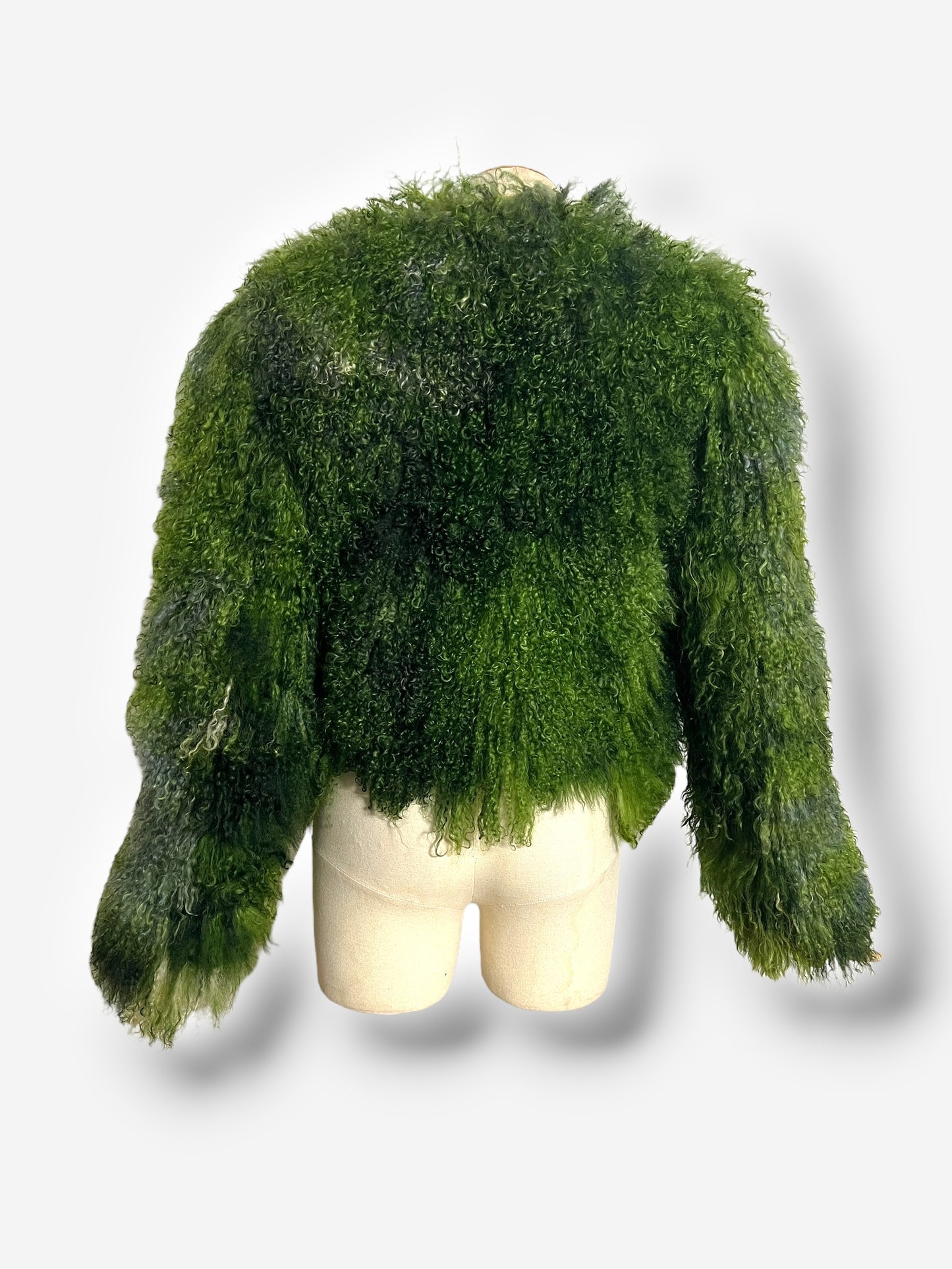 Armani Collezioni Green Shearling Fur Coat, Fall/Winter 2001