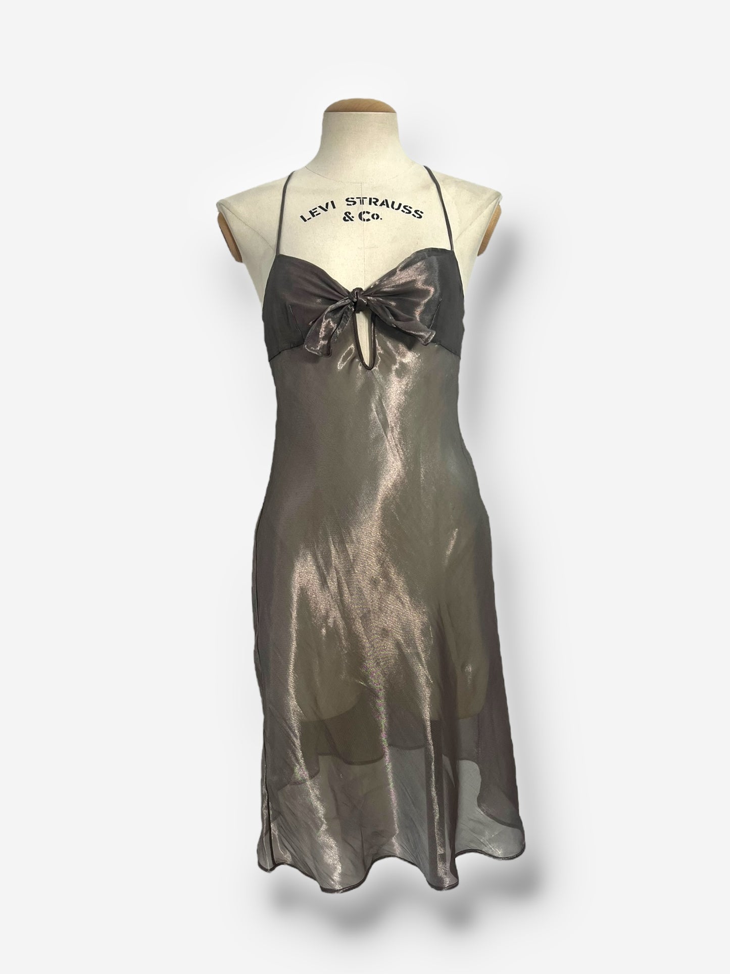 Christian Dior by John Galliano Sheer Silver Slip Dress – Spring/Summer 2003