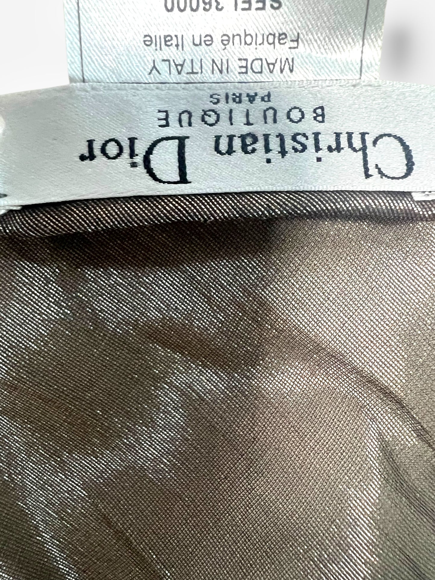 Christian Dior by John Galliano Sheer Silver Slip Dress – Spring/Summer 2003