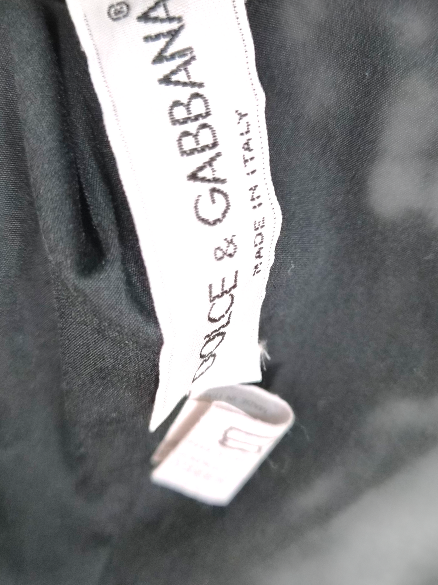 Dolce & Gabbana Spring/Summer 1992 Black Cotton Stretch Halterneck Dress with Lime Tulle Skirt