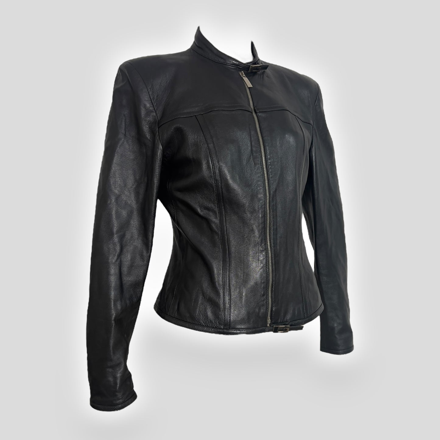 Gucci by Tom Ford, Black Lambskin Leather Jacket, 1997