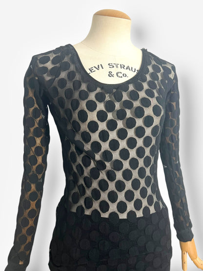 Jean Paul Gaultier, Fall/Winter 2003 Dotted Mesh Two-Piece Set