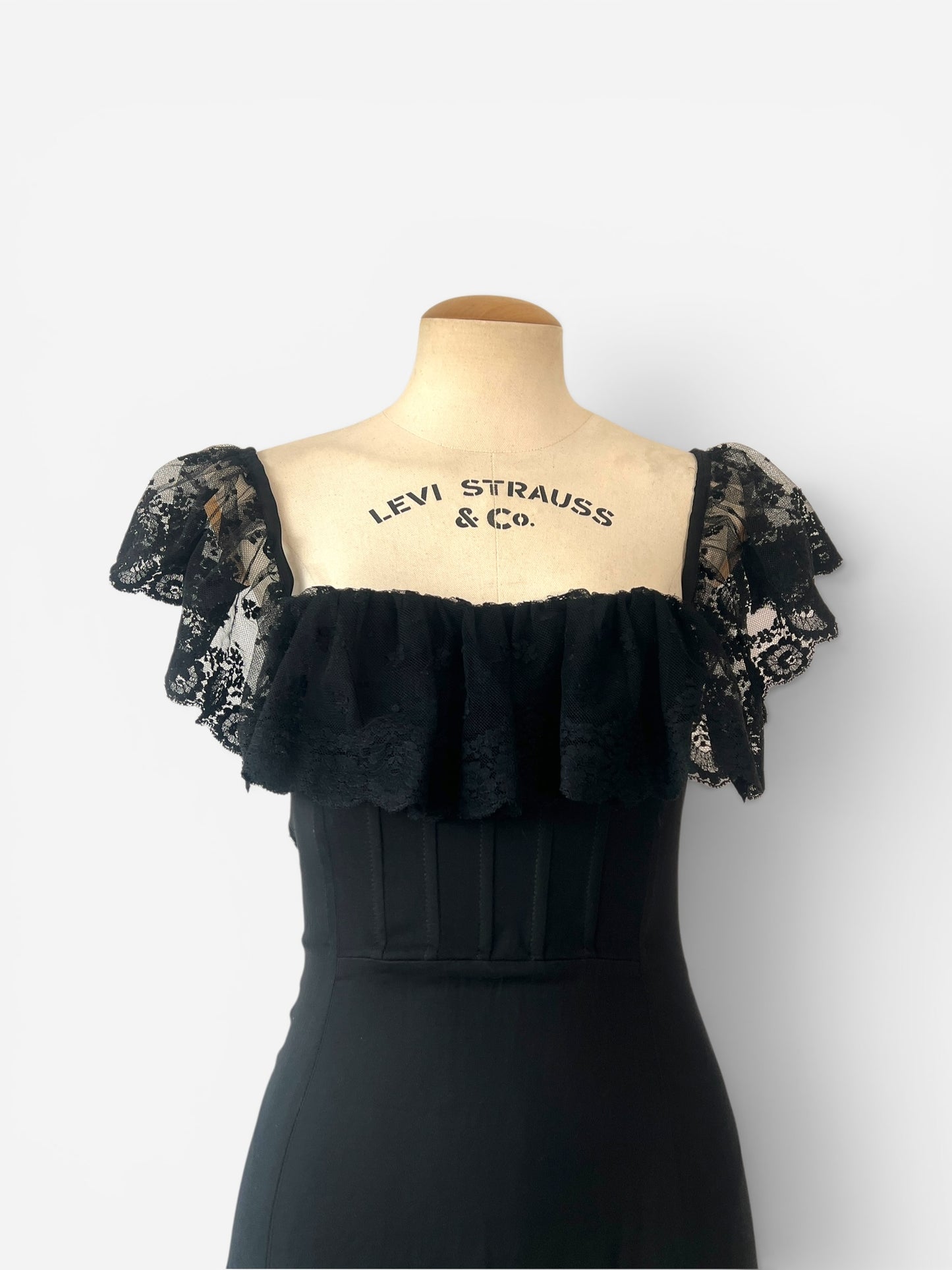 Valentino Lace Back Corset Evening Gown, circa Spring/Summer 2004