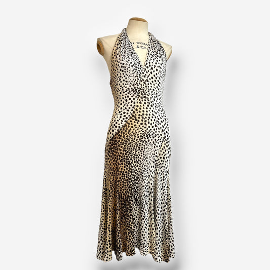 Roberto Cavalli Halter Neck Leopard Print Dress, 2007