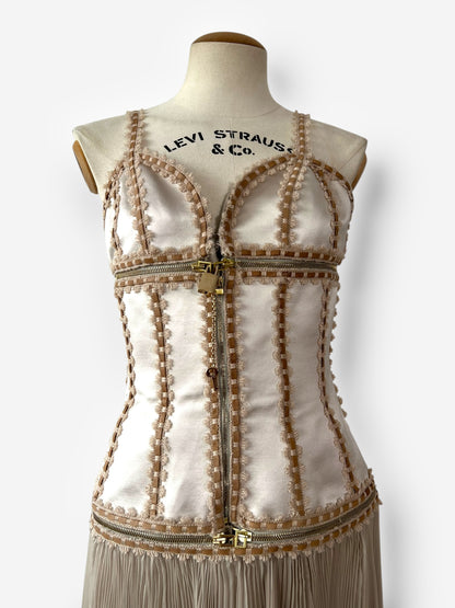 Alexander McQueen Convertible Corset Dress with Padlock Detail – Fall/Winter 2003