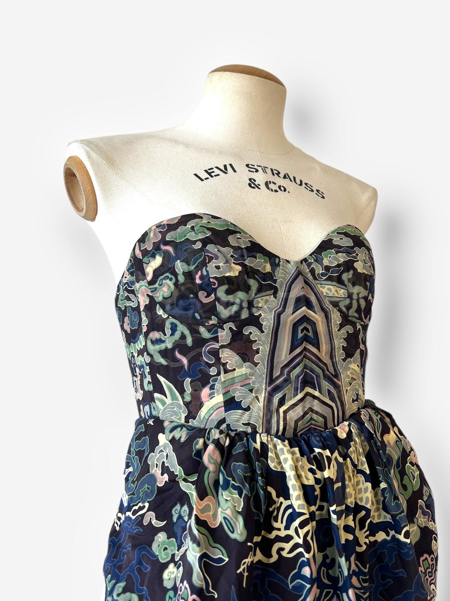 Yves Saint Laurent by Tom ford 2004 halter asian inspired top