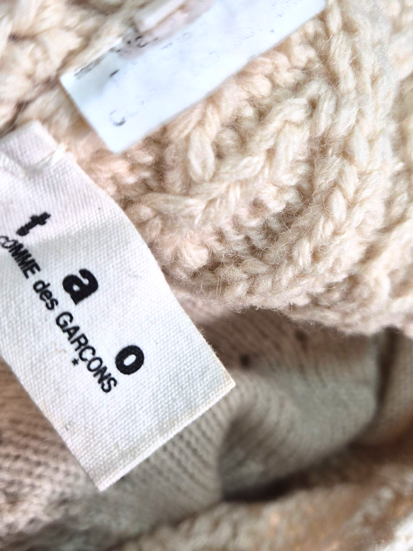 Comme des Garçons by Tao, hand crochet and knit wool dress, 2007