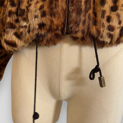 Dior 2004 Leopard fur coat