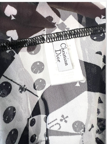 Christian Dior by John Galliano Playing Card & Domino Slip Dress (FR 3)