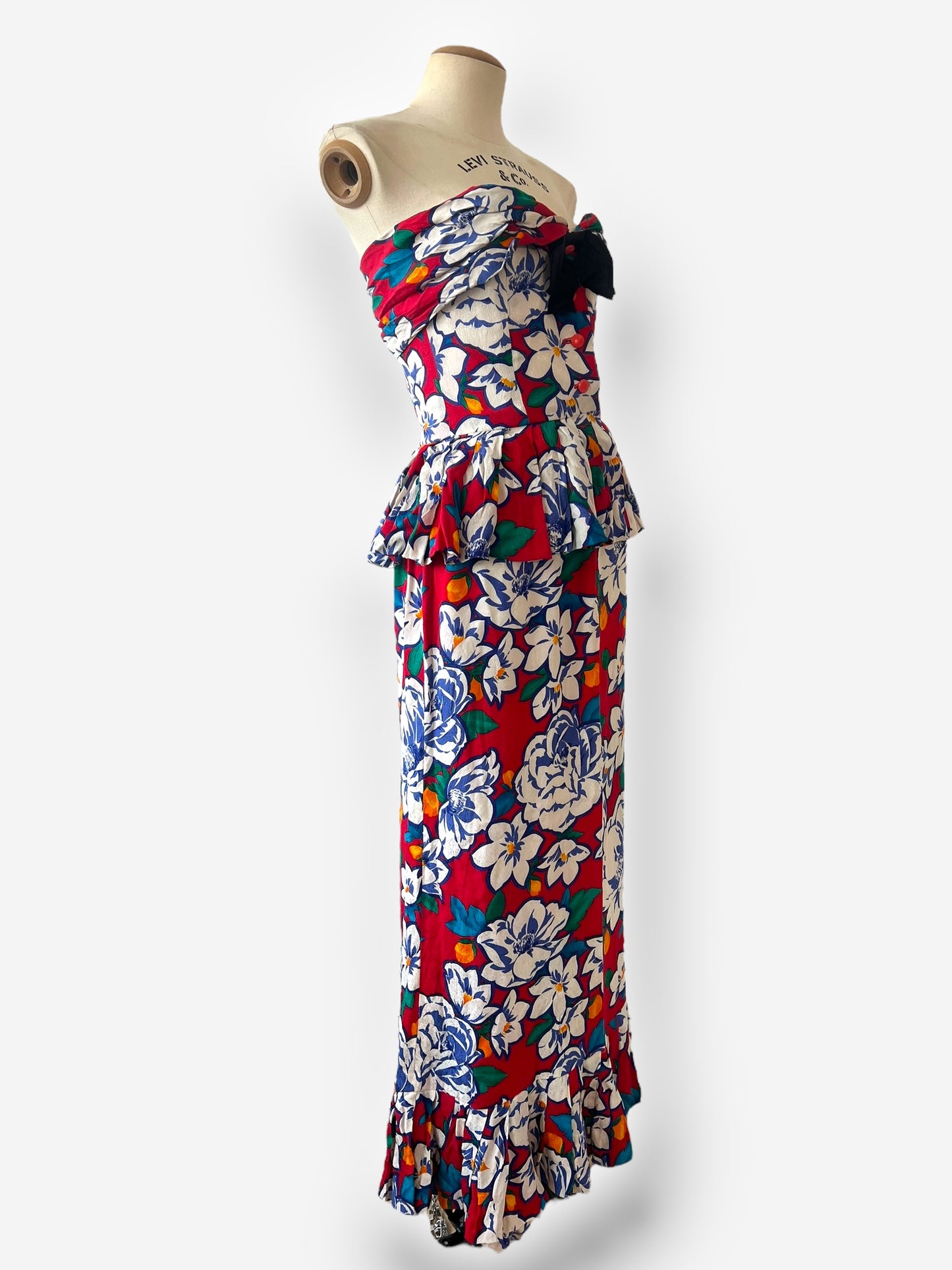 Vintage Christian Dior Silk Ensemble, circa 1980s — Hawaii Print