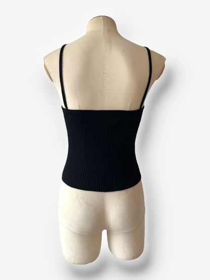 Dolce & Gabbana 1990s Knitted Top with Cross Pendant