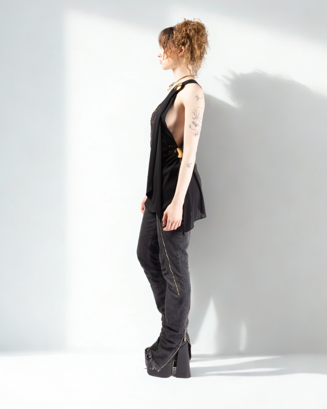 Dolce & Gabbana Spring/Summer 2003 Denim Zip-Up Pants